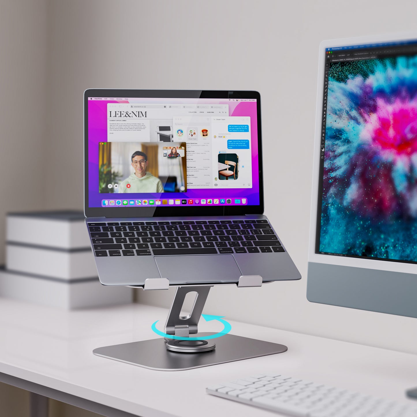 Ergonomische Laptop-Halterung