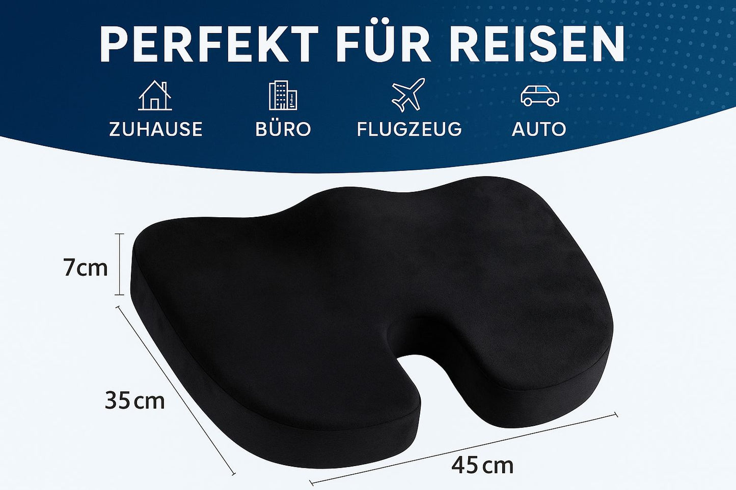 Ergonomisches Sitzkissen