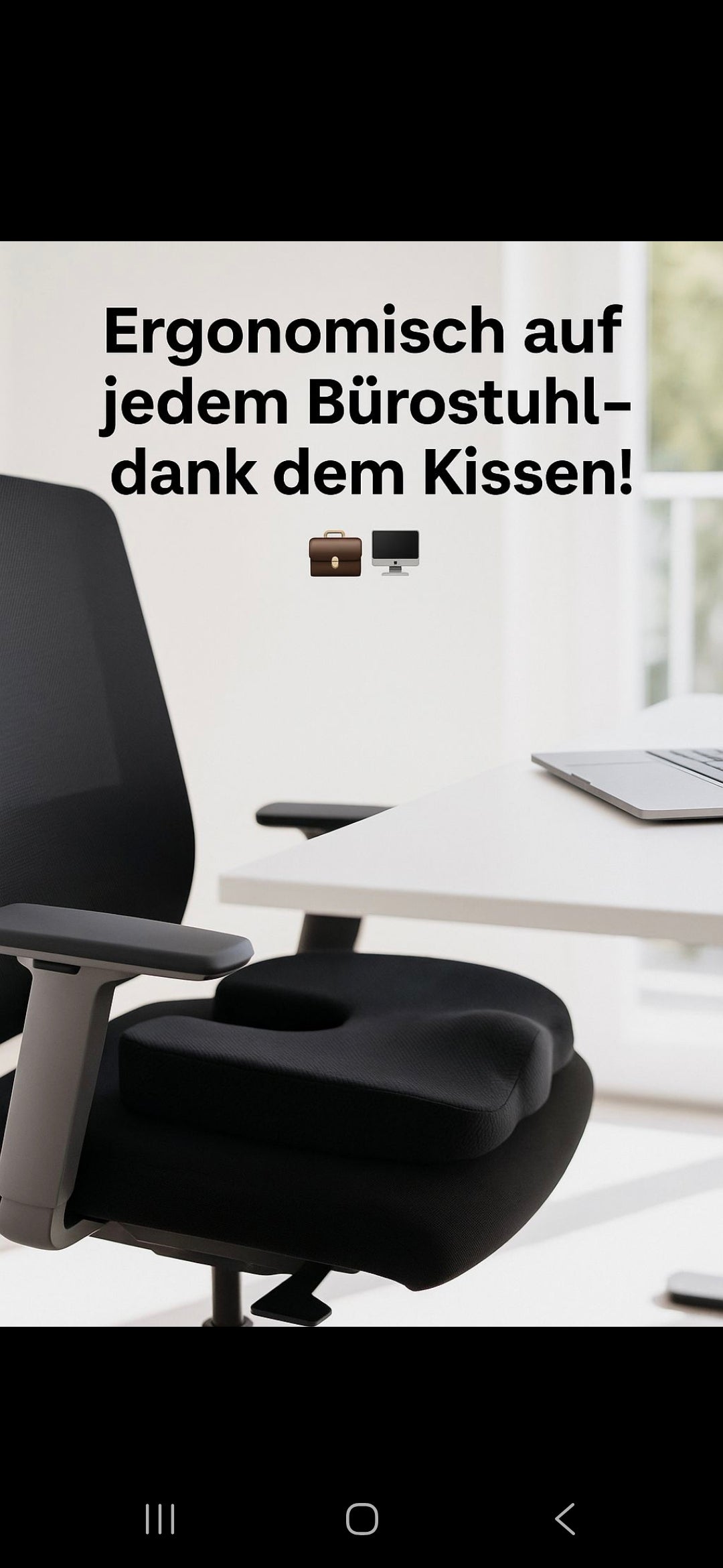 Ergonomisches Sitzkissen
