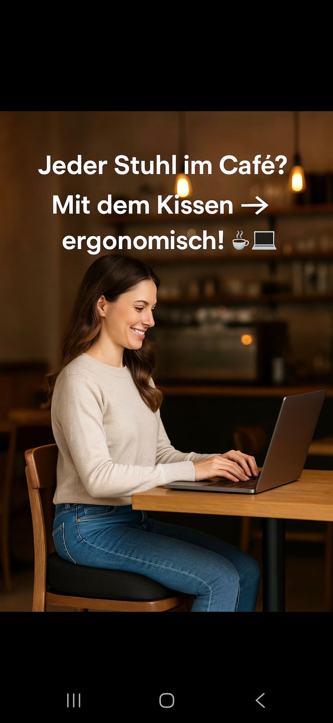 Ergonomisches Sitzkissen