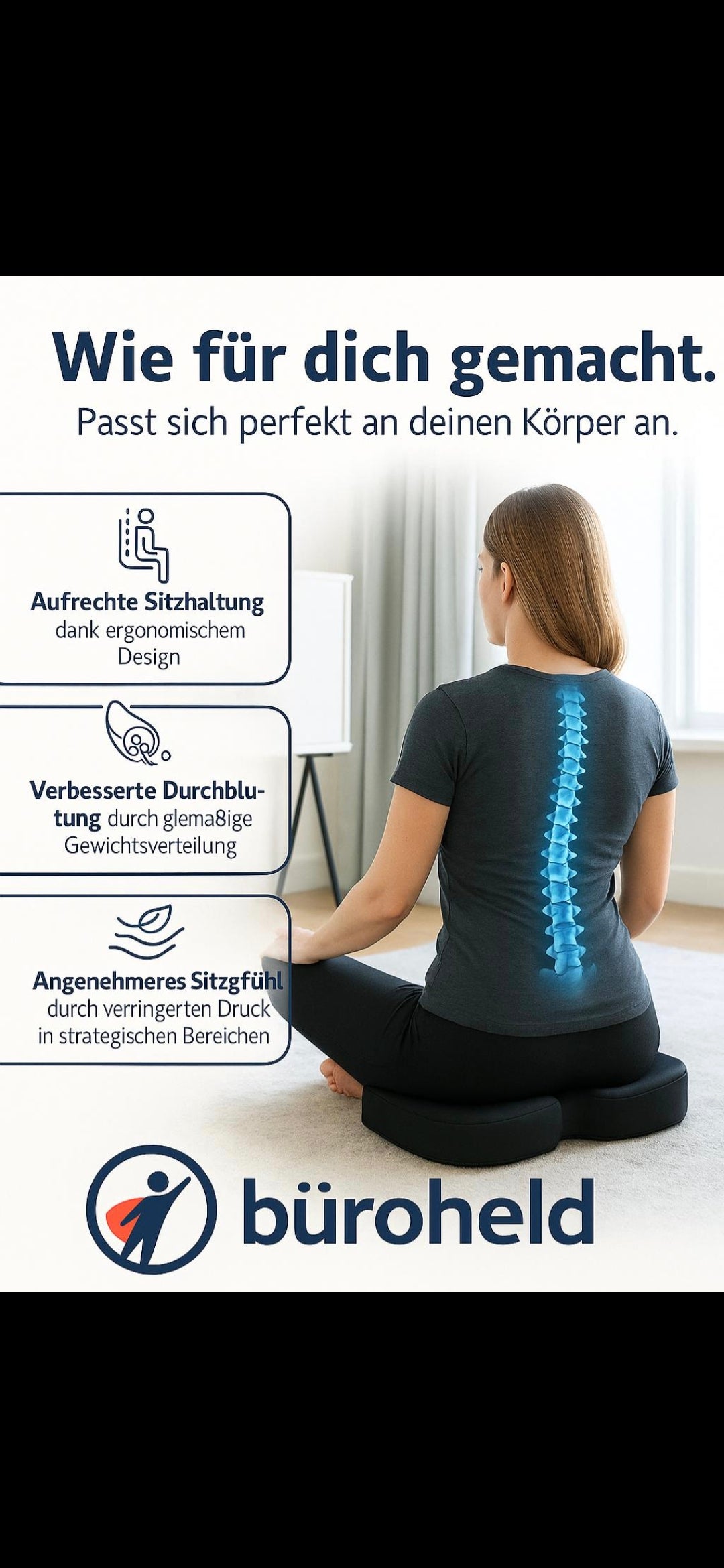 Ergonomisches Sitzkissen